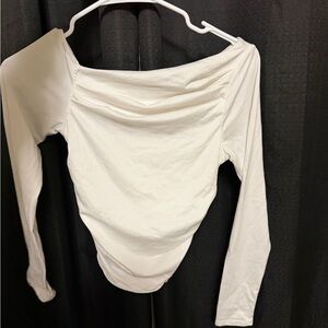 Gaze Off-Shoulder White Top